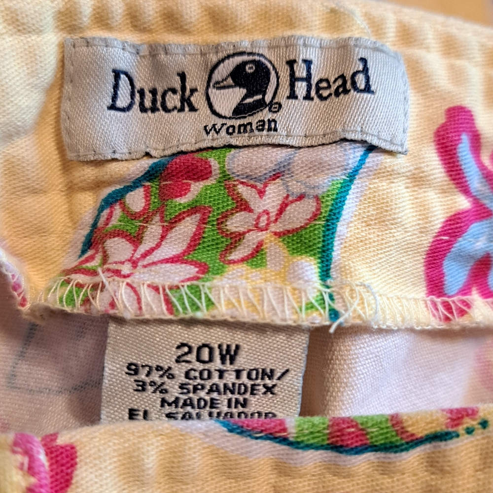 Duck Head Pale Yellow Ankle Pants Size 20W - Picture 3 of 7